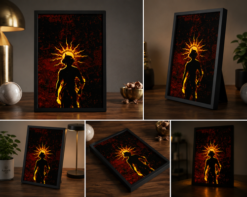 Krishna Art Frame | Personalized Layered Photo Frame | Aakarik 3D